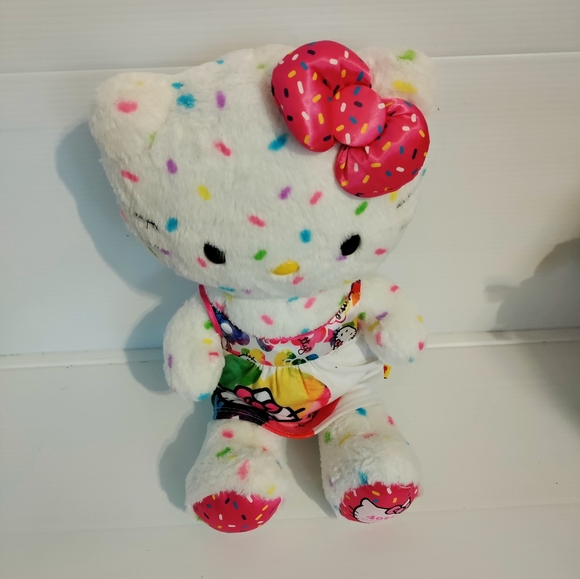 Build A Bear Hello Kitty 40th Anniversary Plush White Confetti Sprinkles - Picture 1 of 12